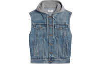 CELINE Trucker Jacket In Union Wash Denim