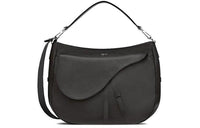 DIOR Leather Handbag Crossbody Bag Men's Black