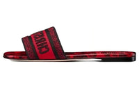 DIOR Rubber Sole Slide Slippers Women's Red