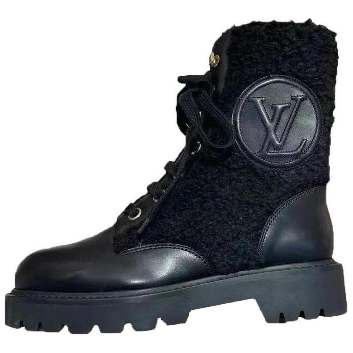 LOUIS VUITTON Territory Ankle Boots Women's Black