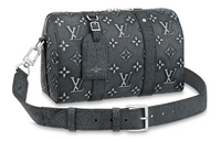 LOUIS VUITTON Keepall Cow Leather Monkey Bag, Messenger Bag, Crossbody Bag, Shoulder Bag Men's Gray