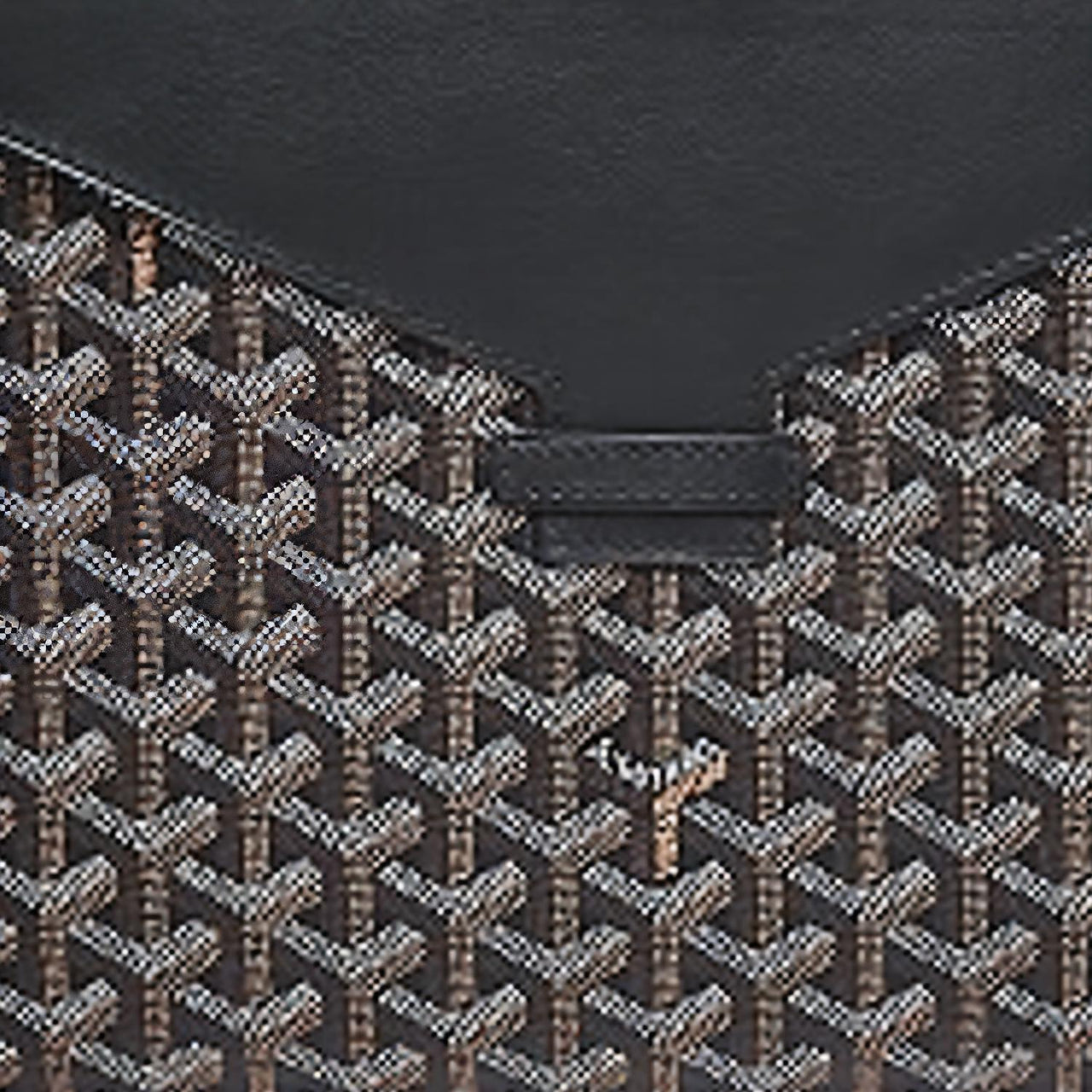 GOYARD Camondo 2 Canvas With Calfskin Tablet Envelope Bag, Commute Bag, Briefcase, Clutch Unisex Black