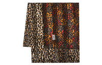SAINT LAURENT Pre Owned 1980s Leopard Print Silk Scarf