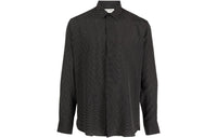 SAINT LAURENT Yves Dot Printed Long Sleeved Shirt