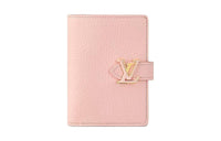 LOUIS VUITTON Taurillon Cow Leather Wallet Women's Pink
