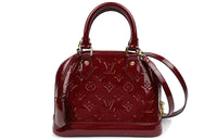 LOUIS VUITTON Patent Leather Dome Bag Shoulder Bag Medium Size Women's Cherry