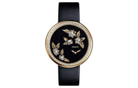 CHANEL MADEMOISELLE PRIVÉ Wrist Watch Quartz Movement Satin Strap Black Dial Women's