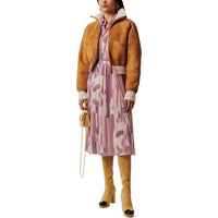 CHANEL Leather Jacket Women's Brown