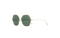 DIOR Irregular Shape Sunglasses Women's Gold
