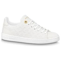 LOUIS VUITTON Frontrow Slip Resistant Low Top Skateboard Shoes Women's White
