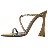 SAINT LAURENT Slide Slippers Women's Olive Green