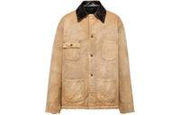 PRADA SS24 Denim Jacket Men's Sandy Beige