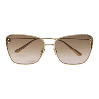 DIOR Metal Square Sunglasses Women's Gold