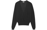SAINT LAURENT SS23 Cashmere Sweater Men's Black