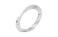 SAINT LAURENT 18K Gray Gold Bangles Unisex Silver