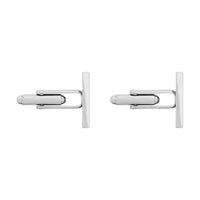 SAINT LAURENT Brass Cufflinks Unisex Silver