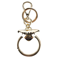 PRADA Steel Keychains Women's Gold
