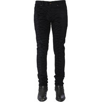 SAINT LAURENT Zebra Printed Skinny Jeans