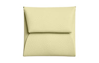 HERMES Bastia Epsom Calfskin Coin Purses Wallets Women's Milton Yellow