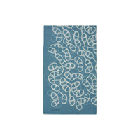 HERMES Cotton Knit Scarves Unisex Blue