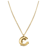 LOUIS VUITTON 2014 Plated Lv And Me Letter E Necklace Costume Necklace