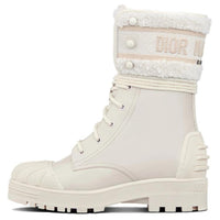 DIOR D-Major Mid-Calf Boots Women's Ecru