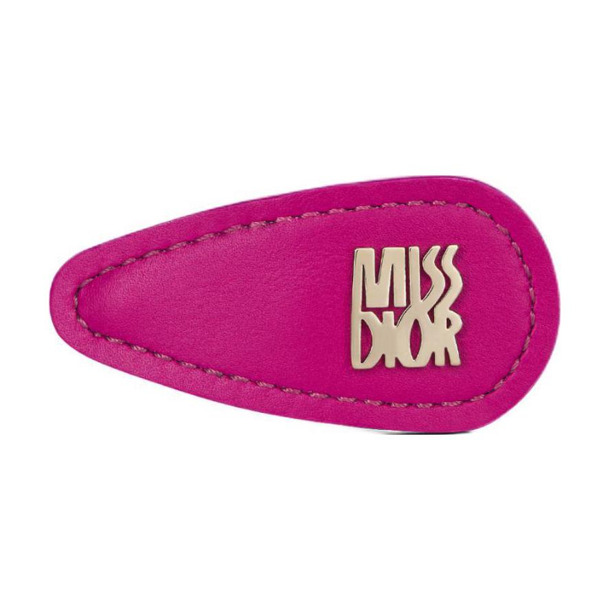 DIOR Cow Leather, Metal, Stainless Steel, Zinc Alloy Hair Clips Women's Pink