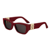 DIOR Acetate Irregular Shape Sunglasses Women's Red