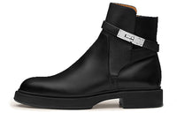 HERMES Veo Ankle Boots Men's Black