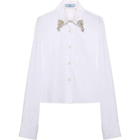 PRADA Embellished Button-Up Shirt