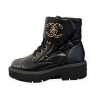 CHANEL Ankle Boots Women's Black