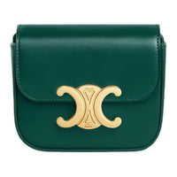 CELINE Calfskin Shoulder Bag, Crossbody Bag Mini Women's Racing Green