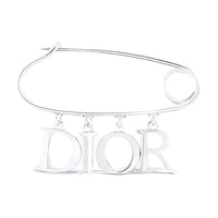 DIOR Brass Brooches Men's Silver