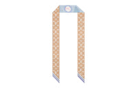 LOUIS VUITTON Silk Scarves Women's Light Blue