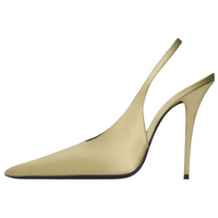 SAINT LAURENT L'Entracte Slim Heel High Heels 11cm Women's Beige