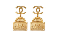 CHANEL Earrings Women's Gold
