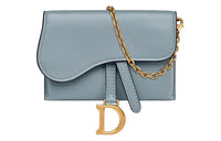 DIOR Goatskin Crossbody Bag Shoulder Bag Women's Cloud Blue