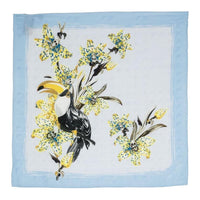 PRADA Silk Silk Scarves Women's Blue