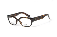 DIOR Acetate Rectangular Eyeglass Frames Men's Tortoiseshell