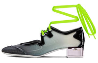 DIOR D Mension Chunky Heel Casual Single Shoes Women's Black Gray Green