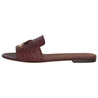 Loro Piana Slide Slippers Women's Burgundy