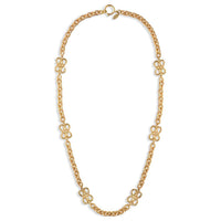 CHANEL 1986 Clover Chain Necklace