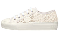 DIOR Walk'n'Dior Low-Top Stylish Skateboarding Shoes Women's White