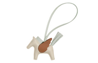 HERMES Sheepskin Pendants Unisex Beige