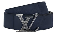 LOUIS VUITTON Leather Belts Men Blue