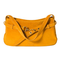 MIU MIU Aventure Calfskin Handbag, Shoulder Bag Women's Ginger Yellow
