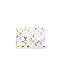 LOUIS VUITTON X Takashi Murakami Rosalie Coin Purse White Multicolored