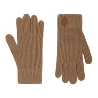 HERMES Wool Cashmere Calfskin Knit Gloves Unisex Multicolor