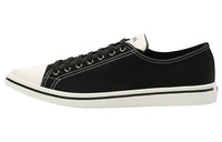 PRADA Low Top Canvas Shoes Men's Black