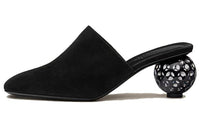 HERMES Darcy Cut Out Heel High Heels 6cm Women's Black